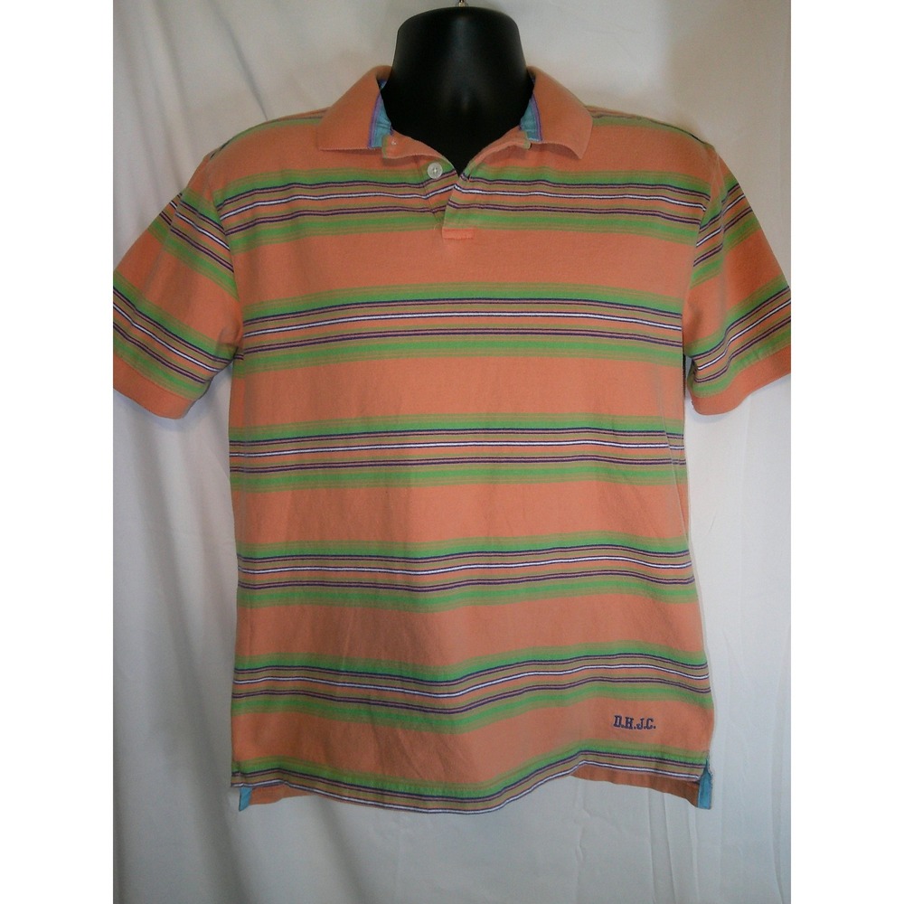 Duck Head Striped Polo Shirt Short Sleeve Casual Top Kids XL‎ 18-20